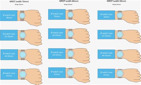 breitling watch size chart